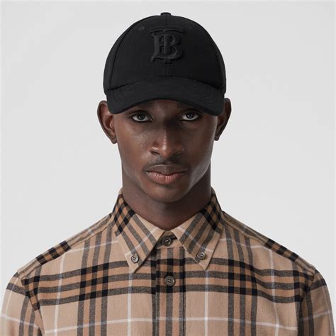 Burberry Oversize Check Cotton Button